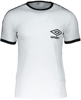 Umbro Taped Ringer Heren Wit T-Shirt - L