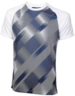 Umbro Training Graphic Heren Wit/Blauw T-Shirt - maat Veelkleurig