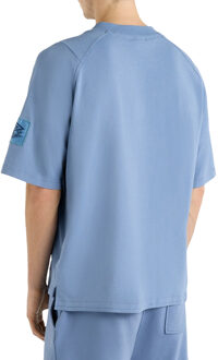 Umbro Unisex Adult Iconisch Boor T-Shirt (Oneindigheid) Middelblauw