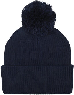 Umbro Unisex Bobble Beanie met logo voor volwassenen (Marine) Navy - One Size