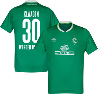 Umbro Werder Bremen Shirt Thuis 2019-2020 + Klaassen 30 (Fan Style)