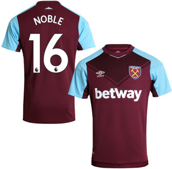 Umbro West Ham United Shirt Thuis 2017-2018 + Noble 16 - S