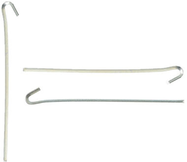 Umefa 15x grondpennen/tentharingen metaal met open oog 23 cm