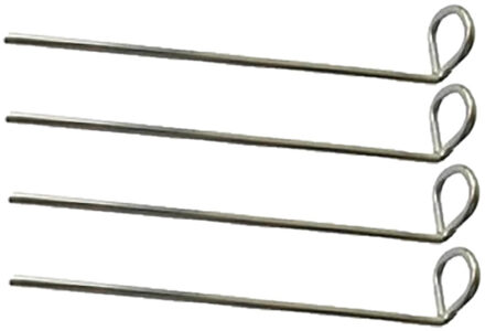 Umefa 20x grondpennen/tentharingen metaal met gesloten oog 20 cm