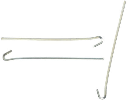 Umefa 30x grondpennen/tentharingen metaal met open oog 23 cm
