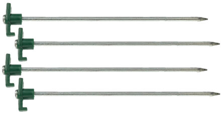 Umefa Grondpennen/tentharingen - 8x st - metaal met haak - 25 cm - rotspennen