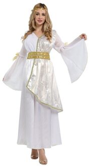 Umorden Volwassen Griekse Athena Godin Kostuum Cosplay Voor Vrouwen Fantasia Halloween Kostuums Fancy Dress S(height 155-165cm)