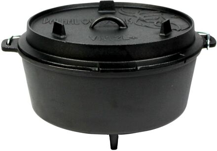 unbranded Dutch Oven 12L met pootjes Zwart