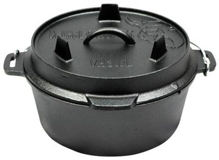 unbranded Dutch Oven 3.8L, zonder pootjes Zwart