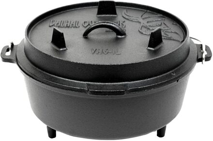 unbranded Dutch Oven 6.1L met pootjes Zwart