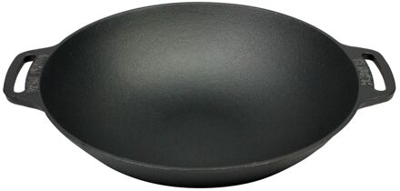 unbranded Wokpan met twee handvaten 36 cm Zwart
