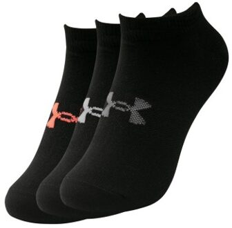 Under Armour 18 stuks Essential No Show Socks Zwart,Versch.kleure/Patroon,Wit,Blauw,Roze - Small,Large,Maat 34/36