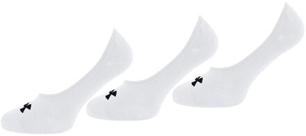 Under Armour 3-Pack Heren Wit Ultra Lage Sokken - XL