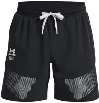 Under Armour Armourprint Woven Sportshort Heren S Zwart