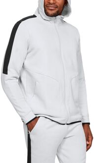 Under Armour Athlete Recovery Fleece Full Zip Heren Sport Trui - Halo Gray - Maat L