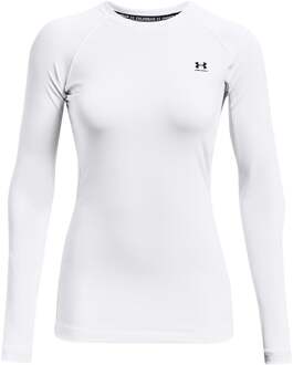 Under Armour Authentics Crew Longsleeve Dames-Wit - XS,XL