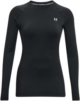 Under Armour Authentics Crew Longsleeve Dames-Zwart - XL