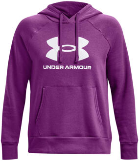 Under Armour Big Logo Sweater Met Capuchon Dames paars - XS