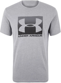 Under Armour Boxed Sportstyle SS T-shirt Heren  Sportshirt - Maat XL  - Mannen - grijs/zwart