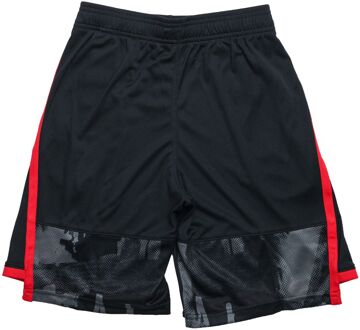 Under Armour Boy's Under Armour Junior UA Stunt 3.0 Printed Shorts in Black - maat Zwart