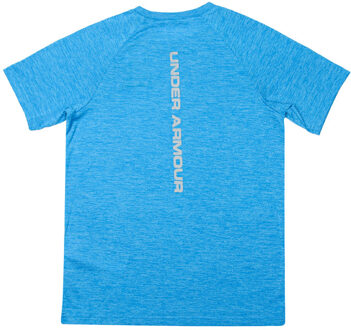Under Armour Boy's Under Armour Junior UA Tech Reflective Wordmark T-Shirt in Blue Blauw - 13-14J / 158-164cm