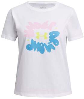 Under Armour Bubble T-shirt Meisjes-Wit - S
