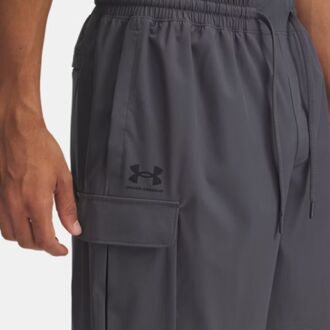 Under Armour Cargo Vibe Woven Casual Short Heren L Grijs