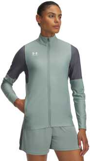 Under Armour Challenger Track Jacket voor dames in groen - maat UK 8-10 (Womens)