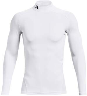 Under Armour Coldgear Comp Mock Longsleeve Heren wit - S