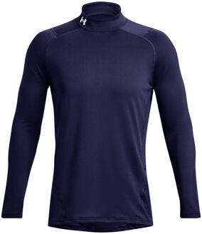 Under Armour Coldgear Fitted Crew Longsleeve Heren donkerblauw - S