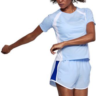 Under Armour Coolswitch Run Short Sleeve - Dames Shirt korte mouwen Blauw - XL