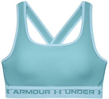 Under Armour Corssback Dames Blauw Mid Sportbeha