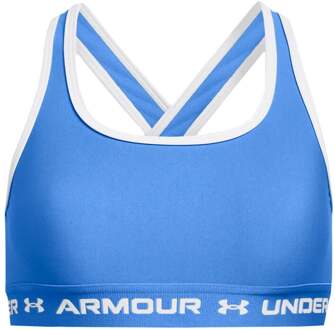 Under Armour Crossback Mid Solid Sport-bh Meisjes blauw - XS,XL
