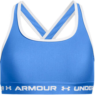 Under Armour Crossback Mid Solid Sport-bh Meisjes blauw - XS