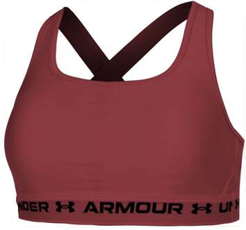 Under Armour Crossback Mid Sport-bh Dames-Wijnrood - XS