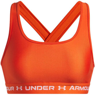 Under Armour Crossback Mid Sport-bh Dames-wit - XS,M,L,XL