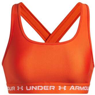 Under Armour Crossback Mid Sport-bh Dames-wit - XS,S,M,L,XL
