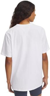 Under Armour Dames/Dames Collegiate Zwaargewicht Oversized T-shirt (Wit) - 12-14 Regular (UK Womens)