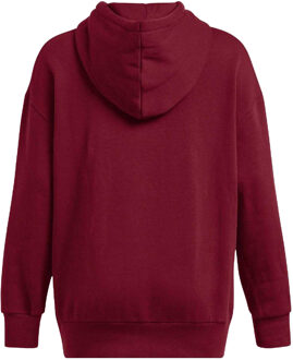 Under Armour Dames/Dames Icons Fleece Oversized Hoodie (Rood) - maat