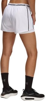Under Armour Dames Play Up Tech 2-in-1 Shorts (Wit) - M