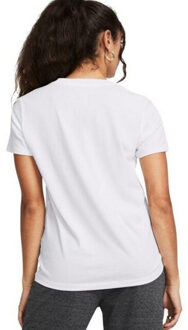 Under Armour Dames rival core t-shirt met korte mouwen Wit - L