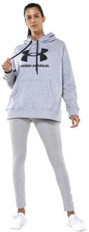 Under Armour Dames rival fleece hoodie Grijs - XXL