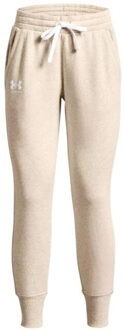 Under Armour Dames rival fleece joggingbroek - maat XL Beige