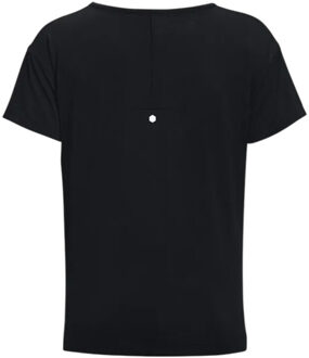 Under Armour Dames rush energy core t-shirt met korte mouwen - maat S Zwart