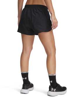 Under Armour Dames Under Armour Fly By Novelty Shorts in Zwart - UK 4-6 (Womens)