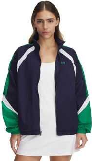Under Armour Dames Under Armour Icon Crinkle Track Jacket in Blauw - maat EU 44 / UK 16