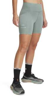 Under Armour Dames Under Armour Launch 6 inch short in groen