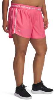 Under Armour Dames Under Armour Tech Play Up 3 inch short in roze - EU 46 / UK 18