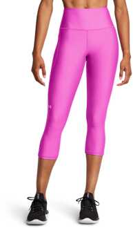 Under Armour Damespanty Under Armour Tech High Rise Capris in paars - UK 4-6 (Womens)