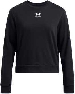 Under Armour Damesshirt Under Armour Rival Terry Crewneck Sweatshirt in Zwart - UK 4-6 (Womens)